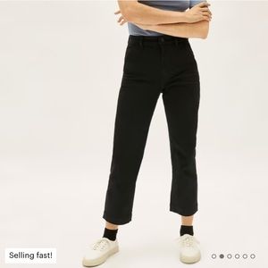 Everlane Black Straight Crop Pants
